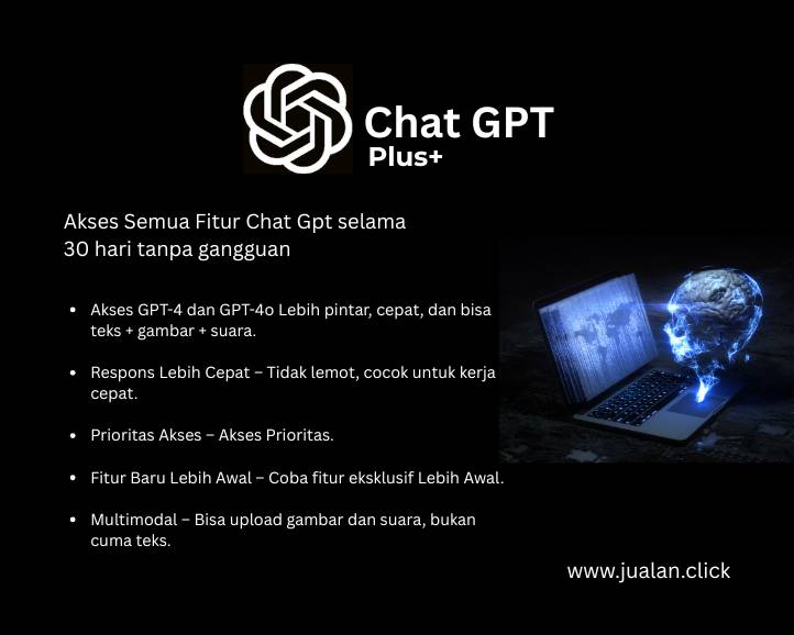 Chat GPT Plus+ 30 Hari