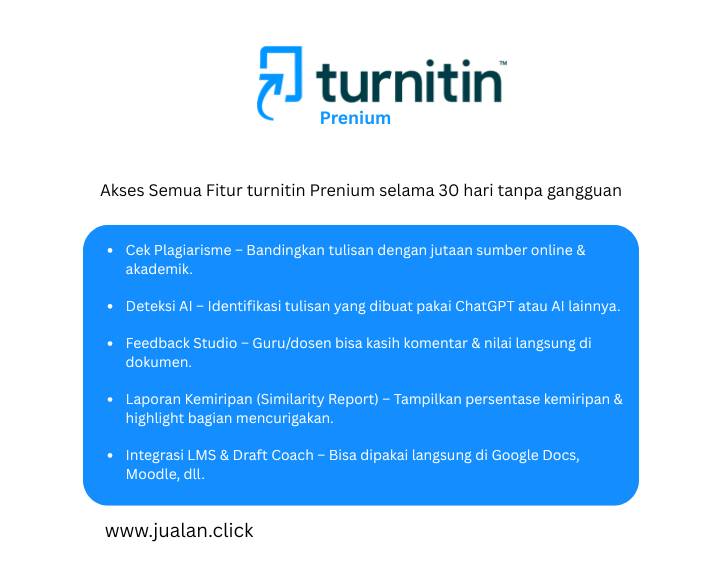 Turnitin Premium 30 Hari