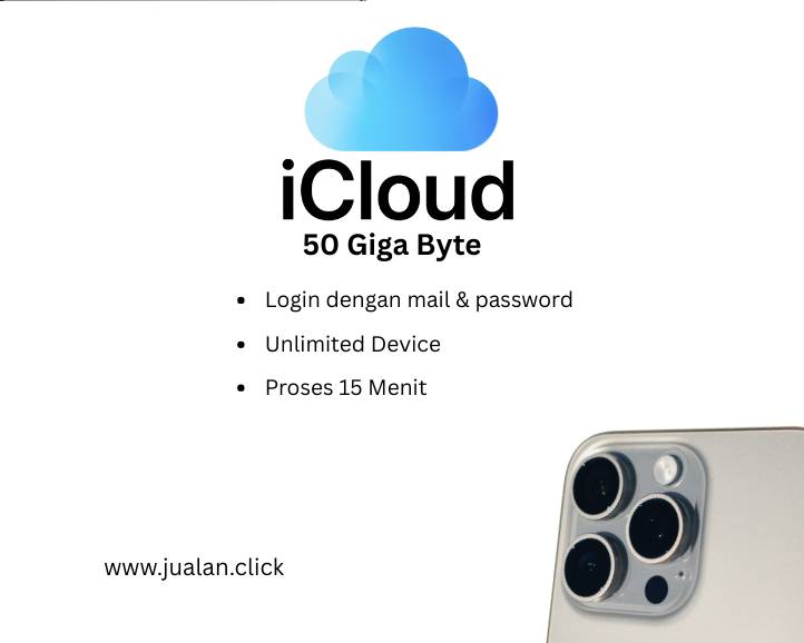 Icloud 50 GB 30 Hari